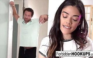 Hot College student bangs her step-uncle