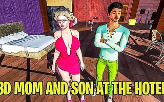3D stepMom And stepSon At The Hotel Room