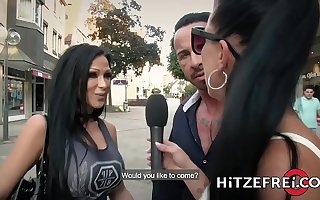 HITZEFREI Busty German MILF Jacky Lawless Ass Fucked Outdoors
