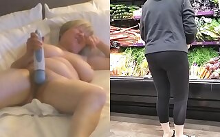 Masturbating Maniac GILF goes grocery shopping