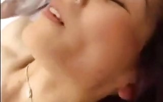 Japanese MILF fucked  hard until she screams almost orgasms
