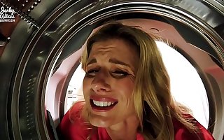 Fucking My Stuck Move Mom in hammer away Ass while she is Stuck in hammer away Dryer - Cory Chase